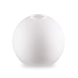 ORION LIGHTSTYLE Glas Lampenschirm Ersatzglas weiß E14 Lochmaß Fassung ø 30