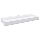 Waschtisch 120x46x11 cm Mineralguss/Marmorguss weiß, CIADAZ Waschtisch, Waschbecken, Waschtisch, Waschtisch, Waschtisch, Aufsatzwaschbecken - 144067
