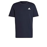 adidas Herren Essentials Single Jersey Embroidered Small Logo Tee T-Shirt, Legend Ink, M