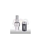 Amy Deluxe Universal Schliffadapter mit Kugelgelenk - Edelstahl Carbon | Silikonschlauch Adap