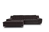 DOMO. collection Ecksofa Merida, Sofa mit Schlaffunktion in L-Form, Eckcouch, Polsterecke, Schlafsofa 304 x 200 x 84 cm (BxTxH), dunkelb