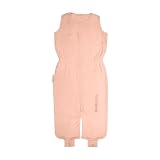 PUCKABABY Bag Kidz Kinderschlafsack für Kleinkinder - 2,5+ Jahre - 130 cm - 100% Baumwolle - Ärmelos, sicher & komfortabel für ruhigen Schlaf - Herbst/Winter - Peach Teddy