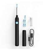 AiQInu Ohrenschmalz Entferner Otoskop, 1080P HD-Otoskop, Wifi Ohrreiniger mit kamera, Otoskop mit 6 LEDs, Wasserdicht Otoskop Ohr, für iPhone, Android, iPad, Schw