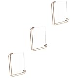 Garneck 3St Fotorahmen aus Metall Schreibtisch-Bilderrahmen für das Büro doppelseitiger Fotorahmen doppelseitiger bilderrahmen durchsichtiger bilderrahmen Anzeige Desktop-F