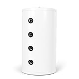 ENVIRON - Kompakt Pufferspeicher aus Edelstahl [40-200 Liter] Energieeffizienzklasse A | Inkl. Wandhalterung & Tauchhülse | Ideal für Wärmepumpen (100 Liter)