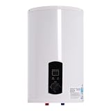 Soudesileim Elektro Warmwasserspeicher, 2000W Elektrischer Tank-Wassererhitzer mit dusche, Warmwasserbereiter Wandhängend, LED-Temperaturanzeige(25-75°C/77-167°F), Leckschutz (35L)