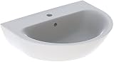 Geberit Renova Waschtisch, 1 Hahnloch, mit Überlauf, Breite: 60cm, 500.370.01.1, Farbe: Weiß