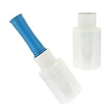UKCOCO Transparente Kleine Stretchfolie mit Ergonomischem Kunststoffgriff Reißfeste Verpackungsfolie für Möbel Umzug und Lagerung Handliche Stretchfolie Rolle für Sicheres Bü