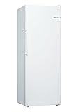 Bosch GSN29VWEP Serie 4 Gefrierschrank, 161 x 60 cm, 200 L, NoFrost nie wieder abtauen, BigBox Platz für großes Gefriergut, FreshSense für konstante Innentemperatur, Weiß