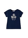 Mayoral T-Shirt mit Blumen-Applikation Sommer Dunkelblau Mädchen (104)