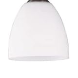 Lampenschirm E27 u.a. für Led Lampenschirm Glas, Ersatzglas, Schirm, Ersatzschirm, Lampenglas für Pendellampe, Lampenschirm für Tischlampe, Fluter, Leuchte z.B. Wofi Ersatzglas (1x Timo)