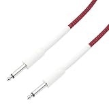 XAGMODSHN Gitarrenkabel für elektrische Instrumente, 6,35 mm auf 6,35 mm, 1/4-Zoll-Stecker, für elektrische M