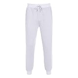 zaxljey Länge Sport Bodybuilding Tasche Casual Hosen Warme Herbst Winter Volle Kordelzug Herren Herren Hosen Männer Plus Größe Casual Hosen, weiß, 31-35
