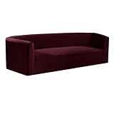 Extra großer Samt-Chesterfield-Sofabezug, Vintage-Stretch-Schonbezug mit Kissenbezügen, Wohnzimmermöbelschutz in Burgunderrot, langlebig, stilvolle Möbelabdeckung für Heimdek