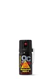 Pfefferspray OC5000 SSG-4 Weitstrahl 40ml mit Metallclip und Federdeckelkapp
