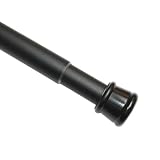 GARDINIA Spannstange, Metall-Stange, Ausdehnbar, Gardinenstange ohne Bohren und Schrauben, Ø 23/26 mm, Länge 60-100 cm, Schw