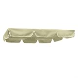 HpLive Ersatz-Baldachin für Gartenschaukel 164x114x15cm 2-Sitzer, Wasserdicht Oxford-StoffSchaukelsitz Abdeckung, Beige(164 * 114 * 15CM for 2 people)