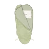 PUCKABABY - Baby-Pucksack 0-3 Monate | 44-62 cm - Piep - Luxus Winter-Pucktuch - 2.5 TOG - Baumwolle und Teddy Stoff - Olive Teddy