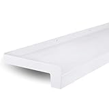 TJ Fensterbank Außen Aluminium Weiß/Ausladung 90mm / versch. Längen/Alu Fensterbank Außen/Fensterbrett Außen Made in Germany