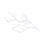 TOGEVAL Simulation Von Korallenzweiggeweihen Getrocknete Künstliche Zweige Geweih Halloween Simulation Korallenzweig Künstliche Weidenzweige Dekorative Pflanzenzweige Dekore Plastik Weiß