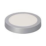 Zarivy DOWNLIGHT LED-Oberfläche, rund, 20 W, 1500 lm, Tageslicht 4000 K in elegantem Chrom. Kompakte Maße Ø 22 x 3,5 cm. Ideal für die Beleuchtung Ihrer Räume mit Effizienz und S