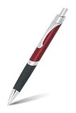 ONLINE Druck-Kugelschreiber Sporty Rot, Aluminium-Kulli, auswechselbarer Mine, dokumentenecht, blau schreibend, Metallclip