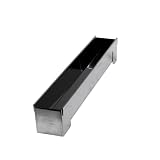 patisse 13923 – Backform für Holzscheite, quadratisch, Mini-Format, Edelstahl, 30 x 4,5 x 4,5 cm, silberfarb