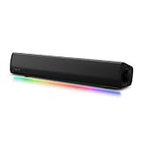Sound Blaster GS3 Kompakte Gaming-Soundbar mit RGB- und SuperWide-Technologie, Stromversorgung über USB, Bluetooth 5.4, Kopfhörerausgang, für PC und M