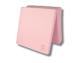 Jeflex - Pinke klappbare Weichbodenmatte & Turnmatte 180 x 60 x 6 cm MADE IN GERMANY/faltbare Gymnastikmatte/platzsparende Fitnessmatte & faltbare Yogamatte/dicke Sportmatte fü
