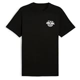 RB Leipzig Essential T-Shirt (DE/NL/SE/PL, Alphanumerisch, M, Regular, Regular, schwarz)