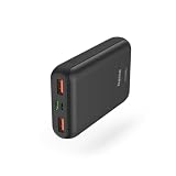 Hama Powerbank PD10-HD 10000mAh (externer Akku mit 1x USB C + 2x USB A, Power Pack zertifiziert, schnellladen, Akkupack Handy, Tablet, Bluetooth-Lautsprecher etc., tragbares Ladegerät klein)