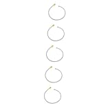 ARTIBETTER 5st Edelstahlschlauch Toilettenwasserzuleitung Geflochtene Schnur Verbindet Wasserhahnschlauch Anschlüsse Für Wasserschläuche Toilettenwasserleitung Silver Rostfreier S