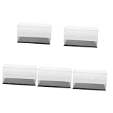 Alasum 5St Automodell-Displaybox Vitrine für Spielzeugautos Bastelkoffer Schaukästen Modellautos Vitrine Schaukasten für Modellautos Figur Vitrine Modell-Displayhalter Acryl Transp