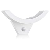 SEBSON® LED Aussenleuchte mit Bewegungsmelder, Wandleuchte weiß 15W 930lm, kaltweiß 5800K, IP54 Außenwandleuchte Sensor 9m / 140°