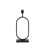 Light & Living Lampenfuß Jamiri - Schwarz - 20x10x45cm - Oval - Metall - Tischlampenfuß - Lampe Wohnzimmer & S
