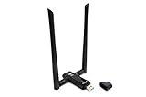 ALFA NETWORK Langzeit-Weit-Abdeckung Dual-Band AC1200 USB Wireless Wi-Fi-Adapter W/High-Sensitivity Externe Antenne - Windows, Macos & Kali Linux unterstü