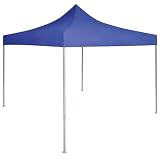 CIADAZ Partyzelt, faltbar, professionell, 2 x 2 m, Stahl, Blau, Empfangszelt, UV-S