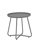 Dehner Beistelltisch Ibiza, ca. Ø 45 cm, Höhe ca. 45 cm, Stahl, pulverbeschichtet,