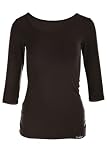 WINSHAPE Damen Ws4 3/4-arm Shirt, Schwarz, XL EU