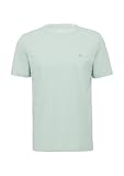 T-Shirt mit Flammgarnstruktur und Logo-Print ozeangrün XXL