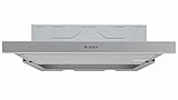 Bosch DFM064W54 Serie 2 Flachschirmhaube, 60 cm breit, Um- & Abluft, Made in Germany, LED-Beleuchtung gleichmäßige Ausleuchtung, Wippenschalter,3 Leistungsstufen,Metallfettfilter spülmaschinengeeig