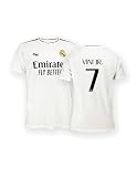 Real Madrid Home Trikot Saison 24/25, Vini Jr., 14 Years, Replik Shirt Mit Offizieller L