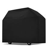 Grillabdeckung, wasserdichte Grillabdeckung, Outdoor-BBQ-Gasgrill-Abdeckung, Grill-Smoker-Abdeckung mit verstellbarem Saumseil Wetterfest Grill Abdeckhaube(190x71x117cm)