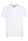 camel active Herren Kurzarm Henleyshirt aus Reiner Baumwolle Weiß, Menswear-L
