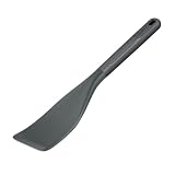 Zyliss Easy Lift Pfannenwender, 30cm, Silikon/Weizenstroh, Grau, Hitzebeständig, Spatel, Kochutensilien, Spülmaschinenfest, Küchenhelfer, 5 Jahre G