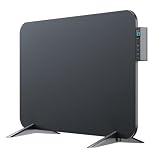 BR Bringer Metall Infrarotheizung 450 Watt mit Smart Thermostat und Fernbedienung, WIFI und App - als Wandheizung oder mobiles Standgerät, Energiesparend - Deutsche Qualitätsmark