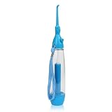 Tragbare Manuelle Munddusche | Kabellos, keine Batterie | für Unterwegs, Regulierbarer Druck | Wasser Flosser für Zahnzwischenraum, Kieferorthopädie, Zahnfleisch, T
