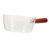OKUMEYR Offene Flamme Hohes Borosilikatglas Transparente Glastöpfe Suppenkochtopf Espressotasse Kaffeetasse Mit Deckel Antihaftbeschichteter Topf Mit Deckel Milchw
