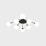 AKNGFO Kronleuchter, Pendelleuchte, Deckenleuchte, G9, nordische Gypsophila-Deckenlampe aus Vollkupfer, Schlafzimmerlampe, warme Raumlampe, kreative magische Glasbohnen-Deckenlampe, Wohnzimmerlampe,