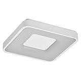 Osram Orbis Piana LED Deckenleuchte 380mm, 24W, 3000K Warmweiß, Click-DIM, Weiß, Metall, IP20